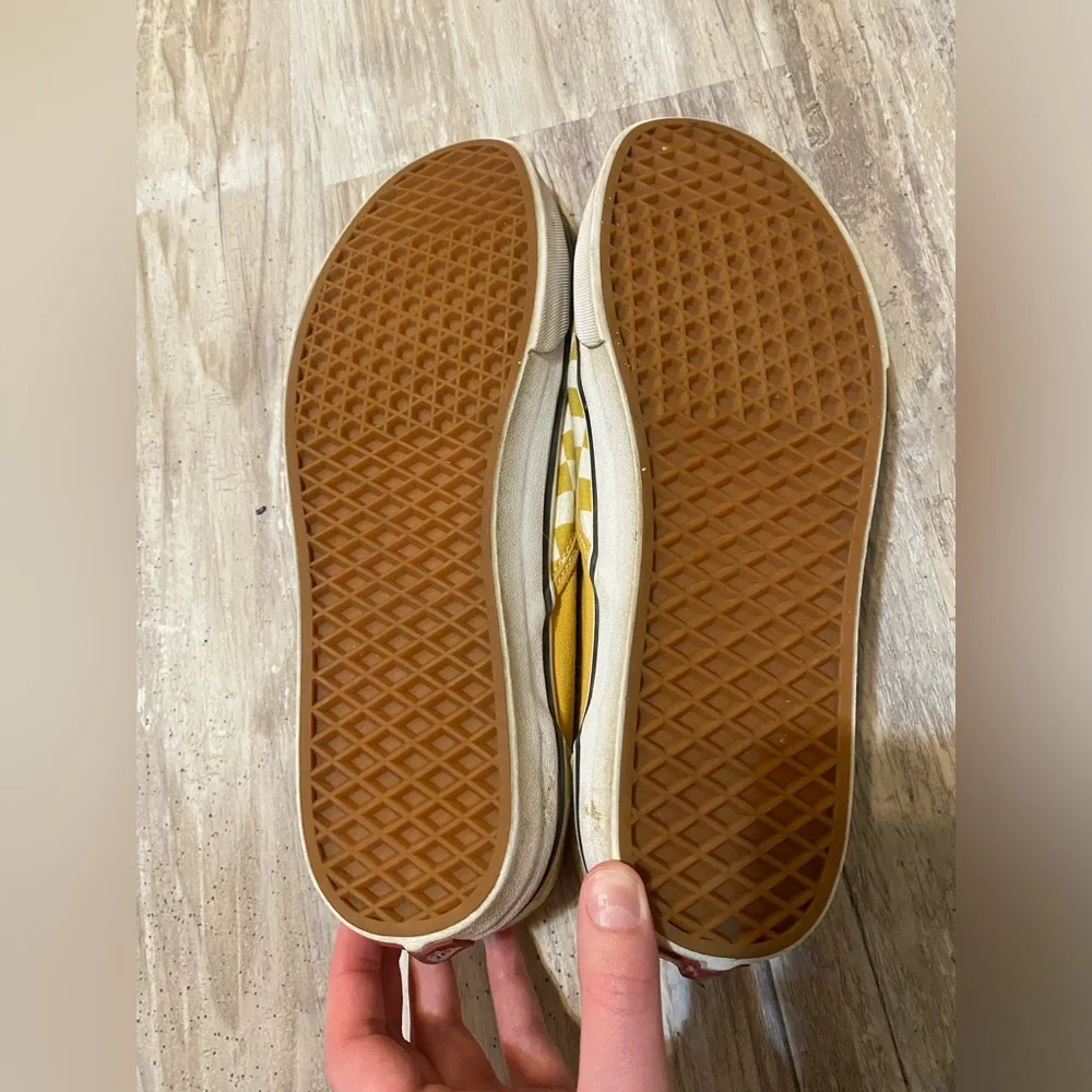 Yellow Checkered Vans - Picture 5 of 6